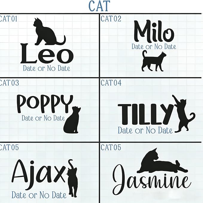 Personalized Cats Memorial Stone - Custom Engraved Natural River Rock with Name & Icon, Handcrafted Pet Loss Gift, Garden or Indoor Angel Pet Remembrance Stone (for Cats)