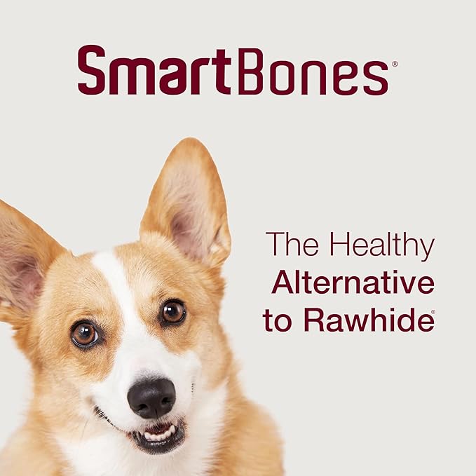 SmartBones Chicken Wrapped Stuffed Twists, Treat Your Dog to a Rawhide-Free Chew Made with Real Meat and Vegetables, 10 Count