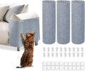 3PCS Cat Scratch Mat, 39.4"x11.9" DIY Trimmable Self-Adhesive Cat Scratching Mat, Couch Protector from Cats Claw, Indoor Furniture Protector for Cats Scratching (Light Gray)
