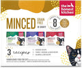 The Honest KitchenHuman Grade Minced - Grain Free Wet Cat Food with Bone Broth Gravy Variety Pack, 2.8 oz (Pack of 8)