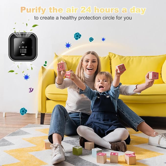 Cat Litter Deodorizer & Strong Odor Eliminator with Ozone & Aromatherapy - 5 Mode Air Purifier for Dog Poop, Cat Pee & Urine, Smoke - Plug in USB for Litter Box, Pet Home, Car, Kitchen, Bathroom
