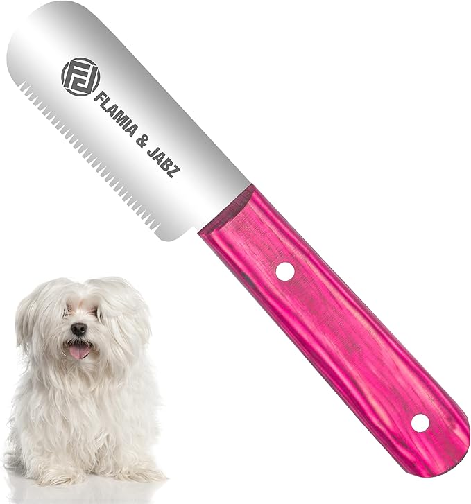 FJ Professional Stripping Knife, Right handed, 3 inch blade (Stainless Steel) (Medium, Pink)