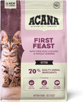 ACANA Dry Cat Food For Kittens First Feast Chicken and Fish 4lb Bag