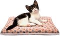 FJWYSANGU Fluffy Pet Cat Blanket Soft Coral Velvet Pet Puppy Cushion Mat Warm Cover Soft Pad Mat(Star V2/Beige,Medium)