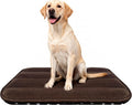 Dog Crate Pad, Ultra Soft & Anti-Slip Kennel Mat, Secure Fit for Metal Crates & Dog Cages, Washable Cozy Bed for Small Medium Large Dogs (Dark Brown, L(34"*20"*1.5"))