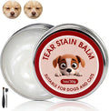 Pet Tear Stain Remover Balm with Brush, 3-in-1 Tear Stain Remover Kit, Gentle Facial, Eye Comb, Gentle Eye Care for Dogs Cats, Daily Facial Cleanser to Remove Stains, Safe Non-Irritating, 1 Oz