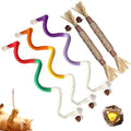 Catnip Chew Rope Toy – Natural, Safe Tooth Cleaner for Indoor Cats, 2026 New Cat Chew Rope, Catnip-Infused Organic Cotton Cat Chew Toys, Interactive Kitten Nip Toys & All Breeds (5PCS)