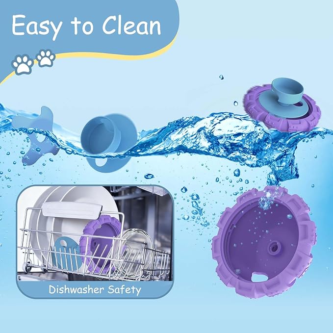 Interactive Dog Toy, Feeder Toy with Adjustable Treat Dispensing & DIY Frozen Treats, Dog Enrichment Toys to Keep Them Busy and Mental Stimulation