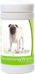 Healthy Breeds Pug Grooming Wipes 70 Count