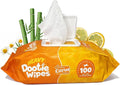 HEAVY Dootie Wipes - Convenient Durable Dog Wipes for Paws, Butt with Very Mild Pleasant Citrus Scent, 100 Count - Puppy Essentials Pet wipes, Dog Wipes Cleaning and Deodorizing. Made with Bamboo.