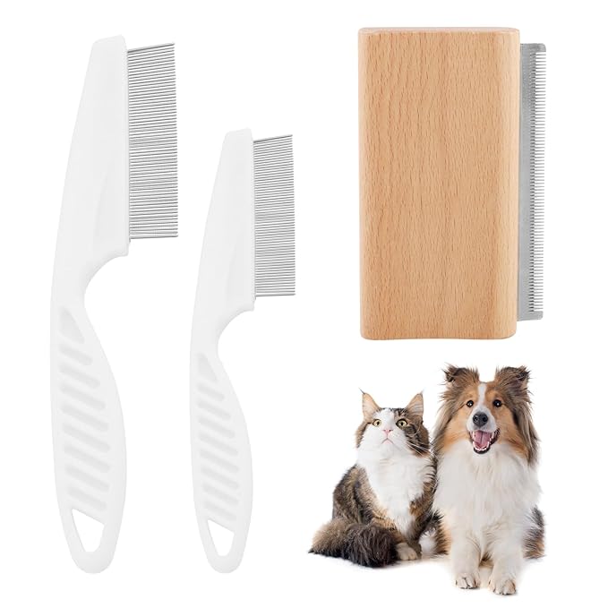 Dog & Cat Deshedding Brush - Pet Hair Removal Tool | Grooming Supplies for Short or Long Hair, Effective Combs for Shedding Control or Coat Cleaning