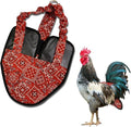 Hen Holster Premium Starter Kit - Bird Diaper, Wrap Around for Hens, Roosters, Ducks - Leak-Proof, Comfortable Bird Harness with Sewn-in Liner, Secure Hook & Loop Closure - XL, Red Bandana