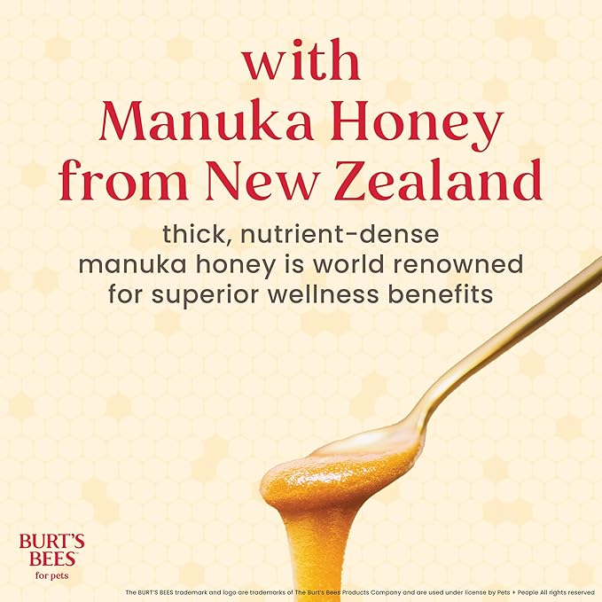 Burt’s Bees for Pets Manuka Honey Tearless 2 in 1 Shampoo and Conditioner for Puppies with Jojoba Oil, 16 Fl Oz