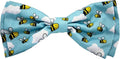 Huxley & Kent Pet Bow Tie for Dogs & Cats - Spring Theme Adjustable Hook & Loop Collar Accessory - Cute & Comfortable for Holidays & Celebrations - Busy Bees, Large