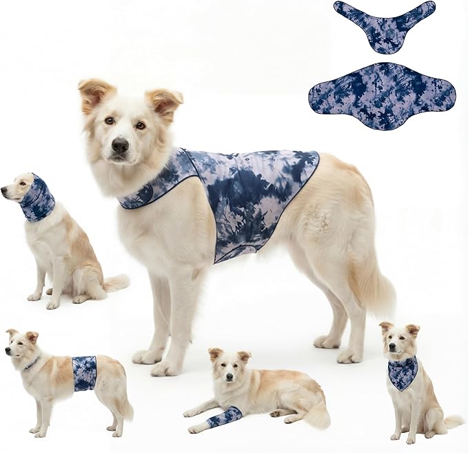 DAJIDALI® Dog & Cat Anxiety Vest & Spay Recovery Suit – Silent Calming Wrap for Surgery, Thunderstorms – Breathable Cone Alternative