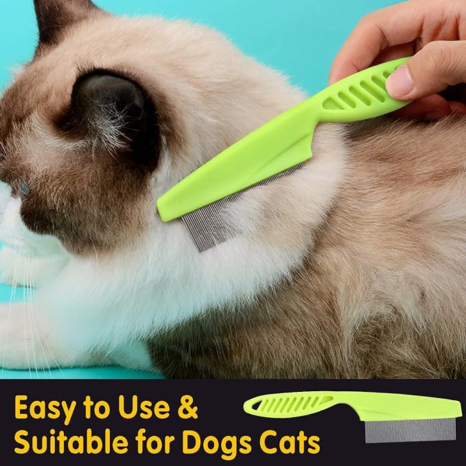 Tick Removal Tool for Dogs, Tick Tweezers Remover Tool Kit Quick Safe Tick Hook Flea Tick Tweezers Flea Comb Magnifying Glass for Dogs Cats