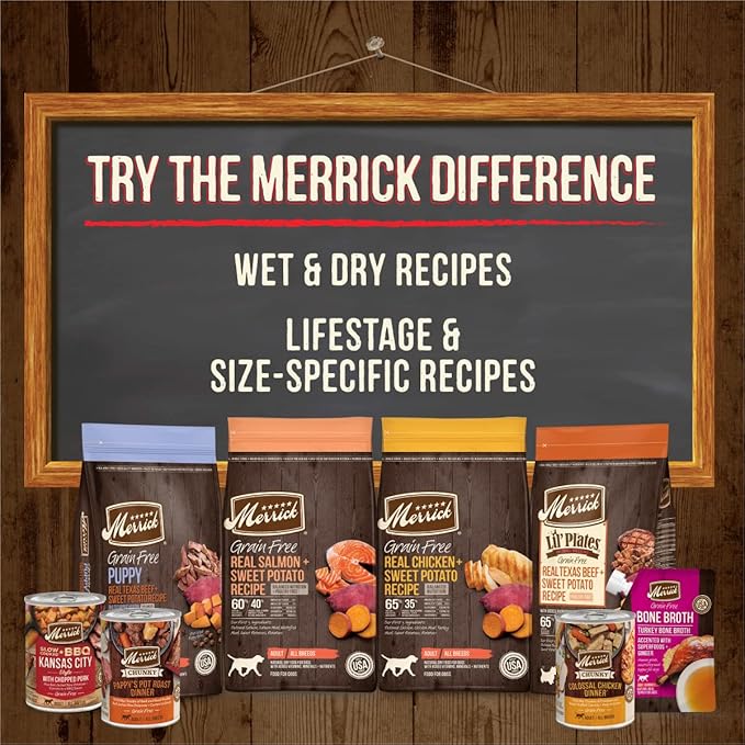 Merrick Oven Baked Natural and Crunchy Bag of Bacon Treats, Cowboy Cookout Recipe with Real Beef and Bacon - 11 oz. Bag