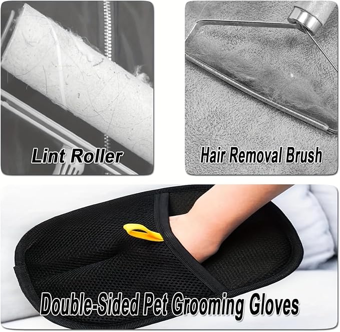 1Pcs Pet Hair Removal Glove Efficient Pet Grooming Gloves Reusable Cat Grooming for Hair Removal