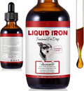 Iron Supplements for Dogs, Liquid Iron for Dogs with Folate and B12 Supports Anemia, Supplement for Anemia, Promotes Blood Health 2 oz