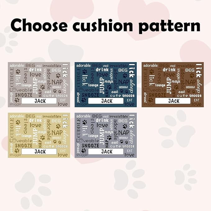Personalized Dog Food Mats for Floors Custom Pet Placemat Mats for Food and Water Waterproof Customized Pet Food Mat with Name Gifts for Dog & Cat Owners Design 3