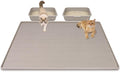Kalolary Large Cat Litter Box Mat, 47" x 35" Silicone Litter Trapping Mat for Cats, Trapping Mat for Scatter Control with Raised Edge Waterproof Silicone Pad for Floor Non-Slip Easy to Clean (Beige)