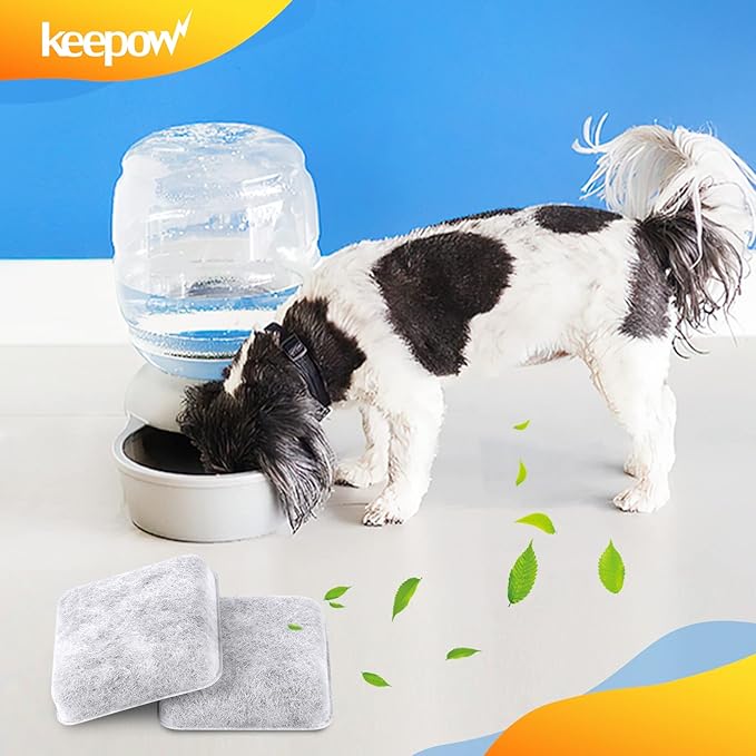 KEEPOW Dog & Cat Water Filter - 12 Pack Replacement for Petmate Replendish Fountain