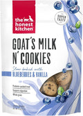 The Honest Kitchen Human Grade Dog Treats Goat's Milk N' Cookies: Slow Baked with Blueberries & Vanilla, 8 oz Bag