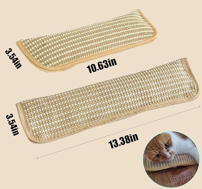 UBIETY 3Pcs Catnip Pillows for Cats - Cat Toys Pack with 6000mg A+ Organic Catnip, Sisal Scratching Pad, Bite Resistant Kitten Teething Toy, Interactive Cat Kicker Toys for Indoor Cats (3Pcs Small)