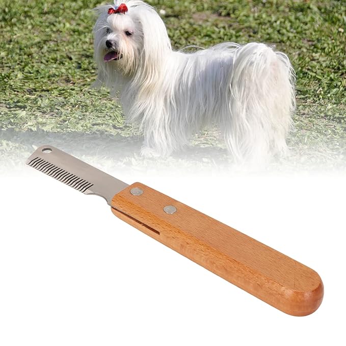 Multifunction Shedding and Stripping Tool for Dogs and Cats - Professional Hand Stripping Knife for Grooming Coarse Fur