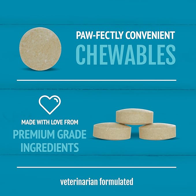 Petnc Natural Care Brewers Yeast Dog Skin and Coat Supplement (250 Chewables), With B Vitamins, Antioxidants & Minerals, Promotes Healthy Skin & Glossy Coat, For Dogs 10 Lbs & Over