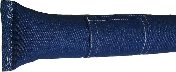 Refillable 15" Catnip Cat Kicker Toy Filled with 1 oz Canadian Catnip, Dark Denim
