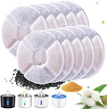 RBAYSALE Cat Water Fountain Filter, 10 Pack Replacement Filters for 81oz/2.4L Automatic Pet Fountain Dog Water Dispenser, 3 Triple Filtration System