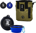 Dog Treat Pouch for Pet Training,Dog Treats Pouches and Collapsible Dog Bowl Set for Cats & Dogs Outdoor Walking, Traveling.