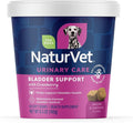NaturVet Bladder Support Plus Cranberry for Dogs, 60 ct Soft Chews, Made in The USA with Globally Source Ingredients