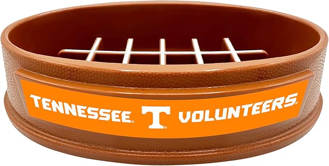 NCAA Super-Bowl - Tennessee Volunteers Slow Feeder Dog Bowl. Football Design Slow Feeding Cat Bowl for Healthy Digestion. Non-Slip Pet Bowl for Large & Small Dogs & Cats