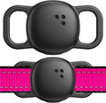 DDJ 2-Pack Cat Collar Case for Life360 Tile Sticker (Small Tracker)–NOT Compatible with Tile Mate/Pro–Silicone Protective Holder for Dog/Pet Collar, Ultra Durable, Easy Installation, Lightweight,Black