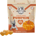 Benji & Louie Freeze Dried Pumpkin for Dogs and Cats, Heart Shaped - Natural Healthy Dog and Cat Treats, Single Ingredient, 2 oz