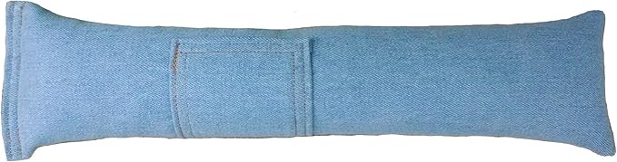 Refillable 15" Catnip Cat Kicker Toy Kicker filled with 1 oz Canadian Catnip Light Denim