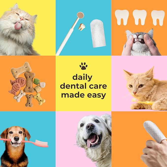 Pet Dental Finger Wipes – 50 Count