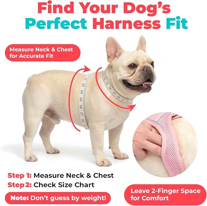 Best Pet Supplies Voyager Step-in Air Harness - All Weather Mesh, Reflective, No Pull Harness for Dogs, Cats - Secure with Hook & Loop Fastener, Buckle, Double D-Rings - Khaki, L
