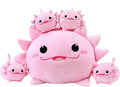 Axolotl Plush Cute Axolotl Stuffed Animal with 4 Baby Soft Pillow Valentine's, Birthday Gift for Girls Boys Kids Decor