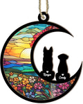 Dog Memorial Ornament Pet Loss Suncatcher, Gifts for Dog Lovers,