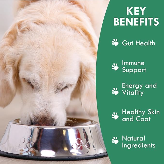 Holistic Bin Canine Fermented Farmer's Blend | Nutrient-Rich Dog Food Toppers | Plant-Based Supplements for Pets Gut Flora | Pumpkin, Spinach, Fruit and Vegetables Powder Mix | Fermented Blend (50g)