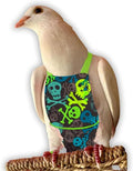 Bev's Bird Boutique Regular Flyper Adjustable Bird Diaper | Reusable, Washable Cloth | Comfort Fit for Parrot, Cockatiels, & Other Small Birds | Fashionable Avian Accessories, Pirate, Size 9.5