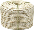 Cat Sisal Rope 164-Feet 4mm for Scratcher Repair and Replace Scratching Post, DIY Hemp Twine Rope for Cat Tree Tower Carpet Mat Kicker House, Pet Toy, and Crafts Gardening Home Decorating