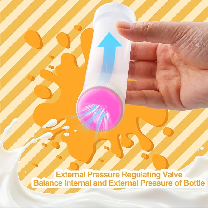 Kitten Nursing Nipple with Syringe, Wide Mouth Angled Puppy Feeding Bottles, with Ventilation Valve Resistant Tearing for Puppies, Kittens, Rabbit, Small Wildlife (M Nipple,Pink)