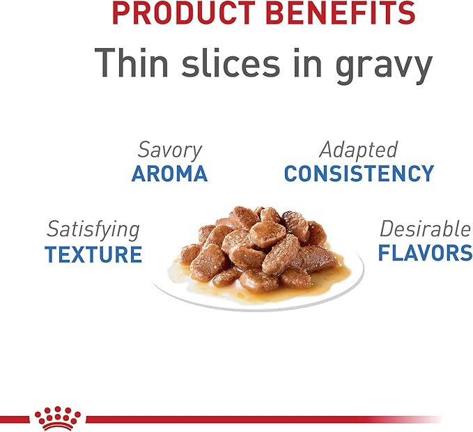 Royal Canin Feline Care Nutrition Weight Care Adult Thin Slices in Gravy Cat Food, 3 oz (Pack of 6)