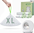 120 Count Miwow Cat Litter Box Liners for MeoWant MW-SC01、MW-SC02, Litter Box Liner Replacement Waste Bags, Thickened Leak-Proof & Odor-Proof Design, Compatible for More Automatic Litter Box