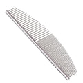 6.5 Inch Professional Crescent Coarse Grooming Pet Comb Lightweight Wide/Fine Tooth Butter Comb for Dogs & Cats Removing Tangles, Knots,Flea,Undercoat,and Excess Hair, Rounded Corners Design for Safe