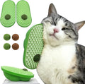 miwoowim 2 Pcs Catnip Toys Balls that Stick on Wall,Cat Toy Ball, Catnip Balls for Cats Lick,Cat Face Scratchers, self Groomer for Indoor Cats, Corner Brush Wall